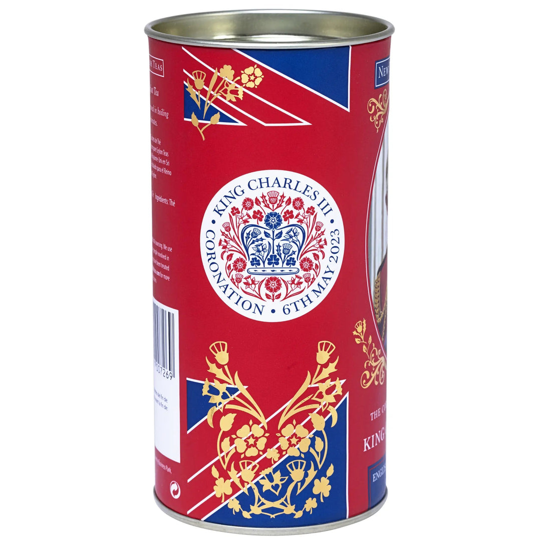 King Charles III Coronation Tea Drum Tea Tins New English Teas 