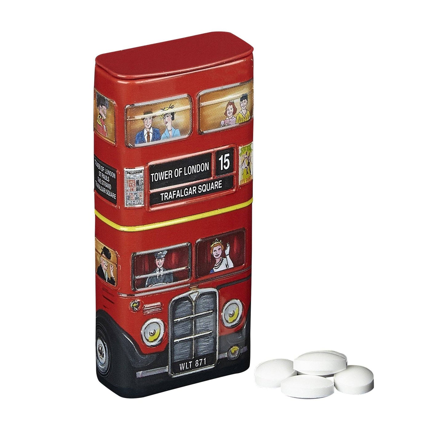 Red London Bus Sugar Free Mints With Flip Lid 25g Mints New English Teas 