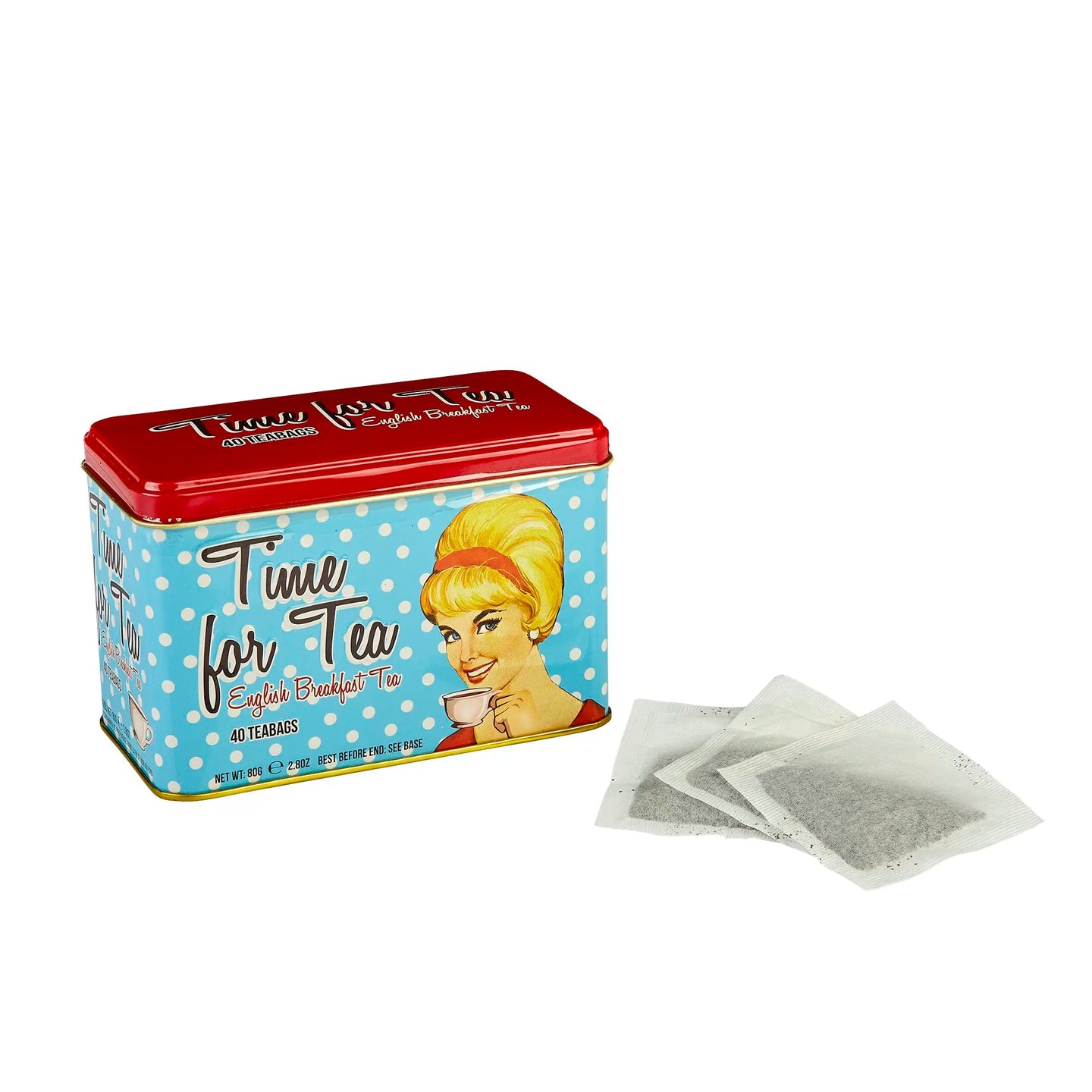 Time For Tea English Breakfast Tea Tin 40 Teabags Tea Tins New English Teas 