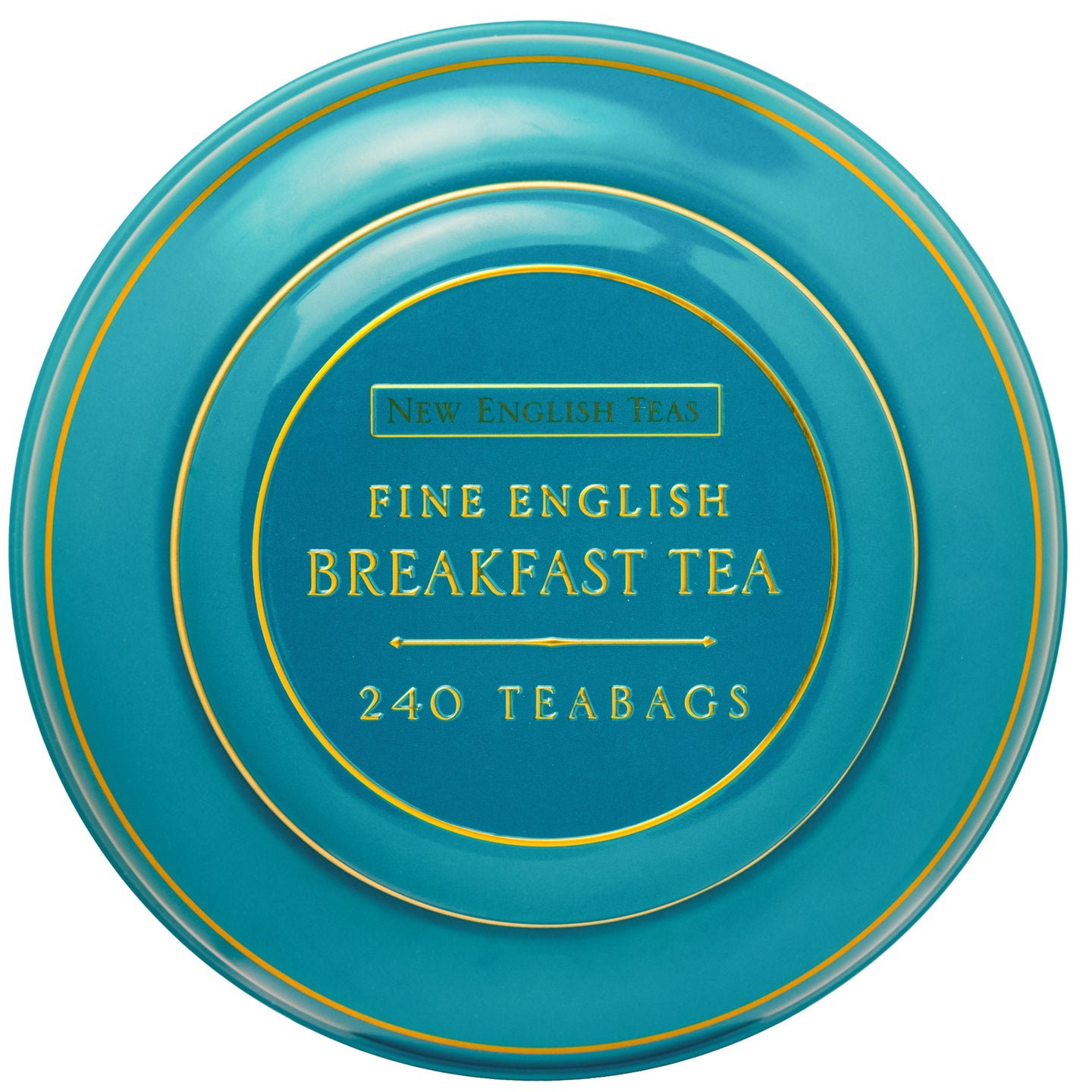 Teal Song Thrush & Berries Tea Caddy With 240 English Breakfast Teabags Tea Tins New English Teas 