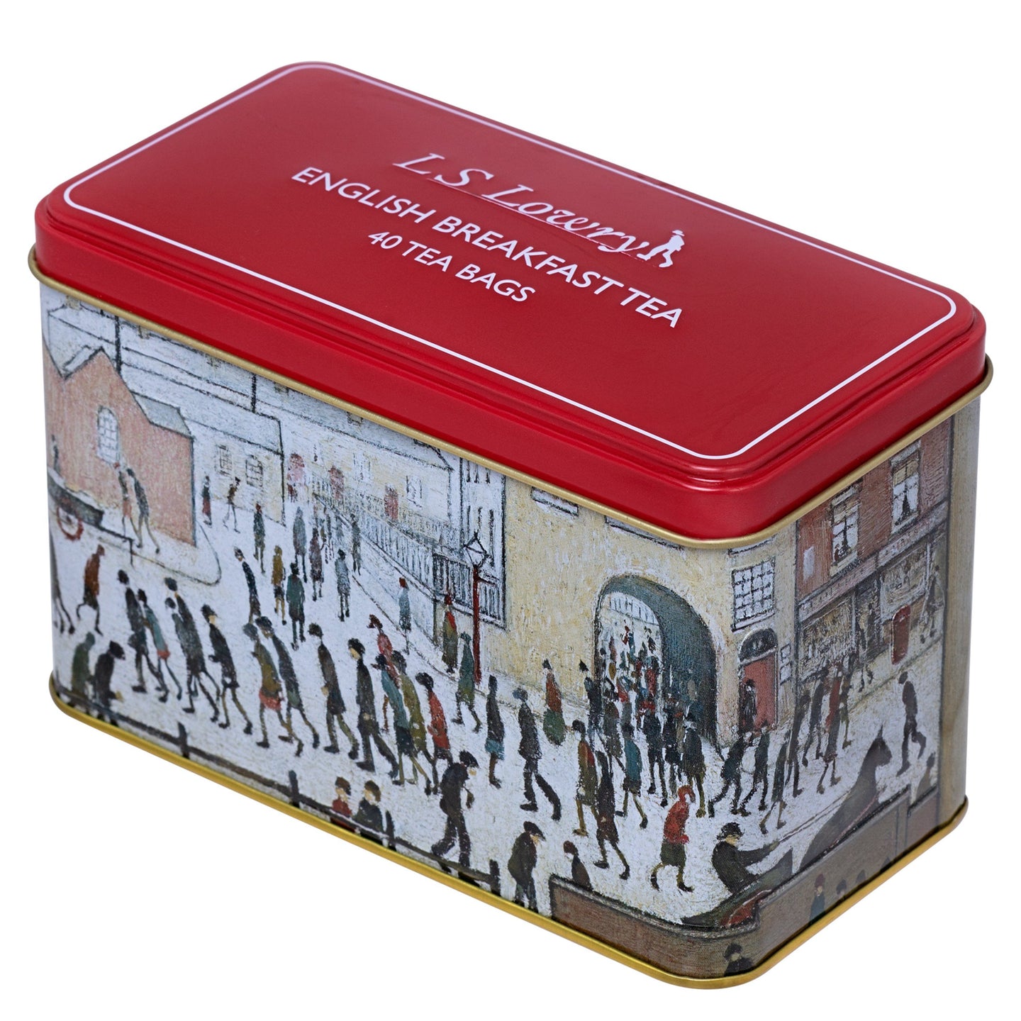 The Lowry Tea Tin with 40 English Breakfast Teabags Black Tea New English Teas 