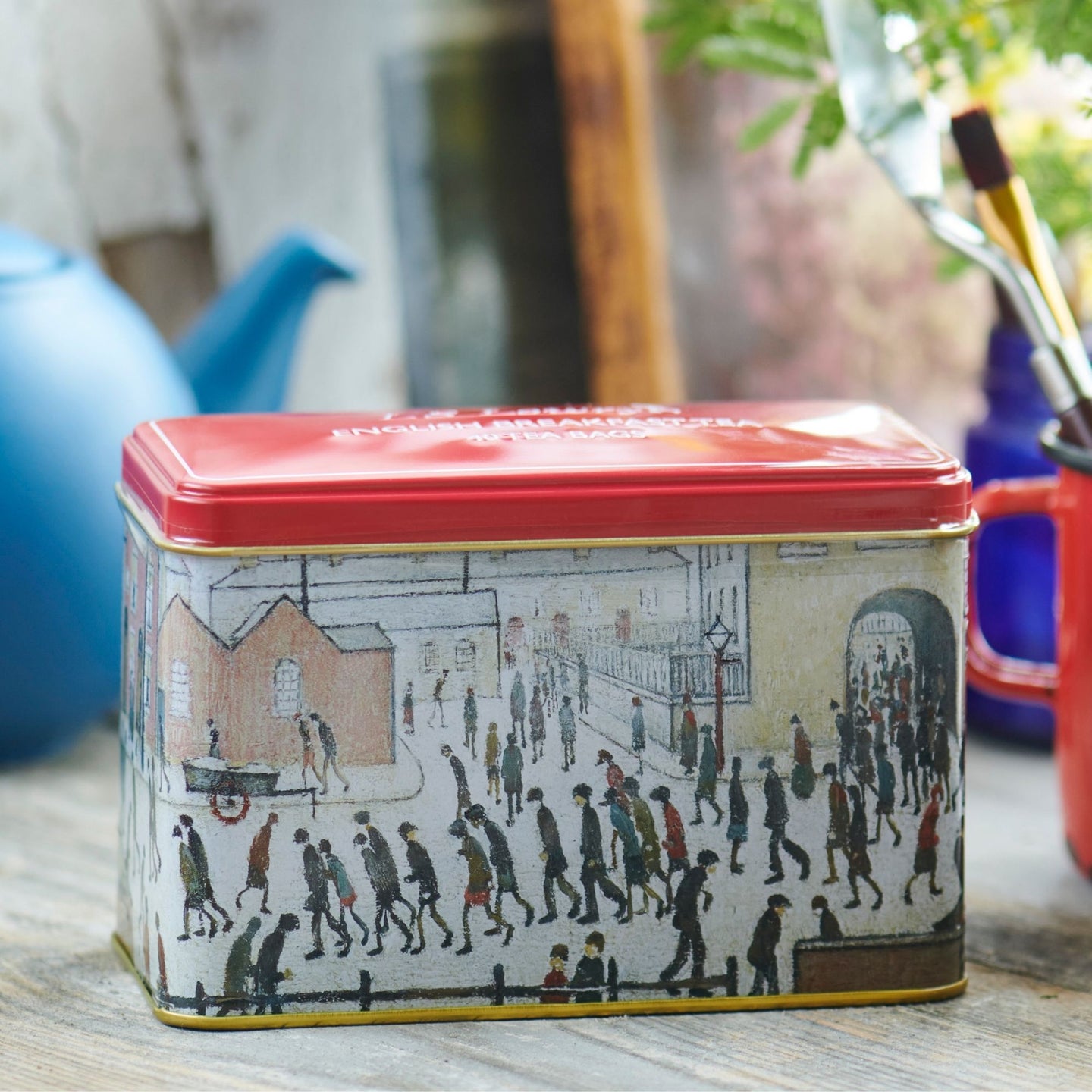 The Lowry Tea Tin with 40 English Breakfast Teabags Black Tea New English Teas 