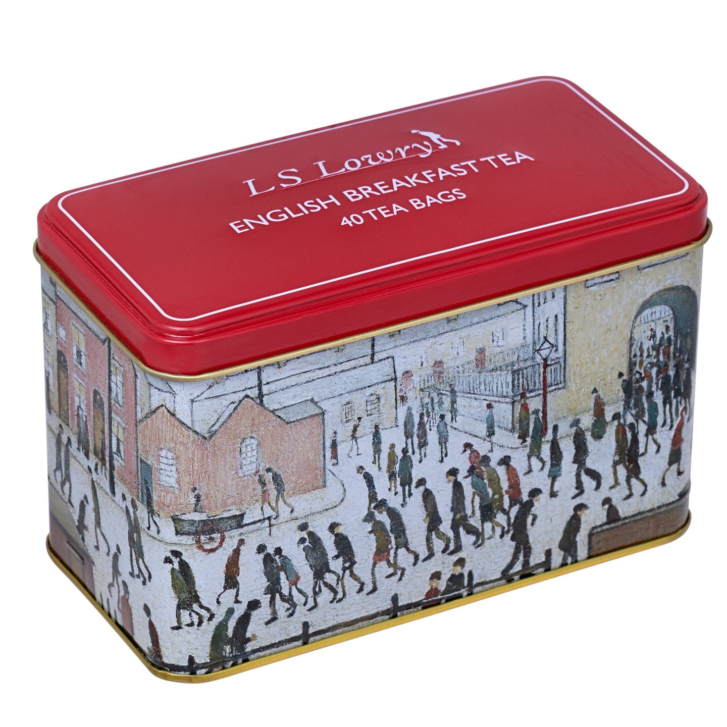 The Lowry Tea Tin with 40 English Breakfast Teabags Black Tea New English Teas 