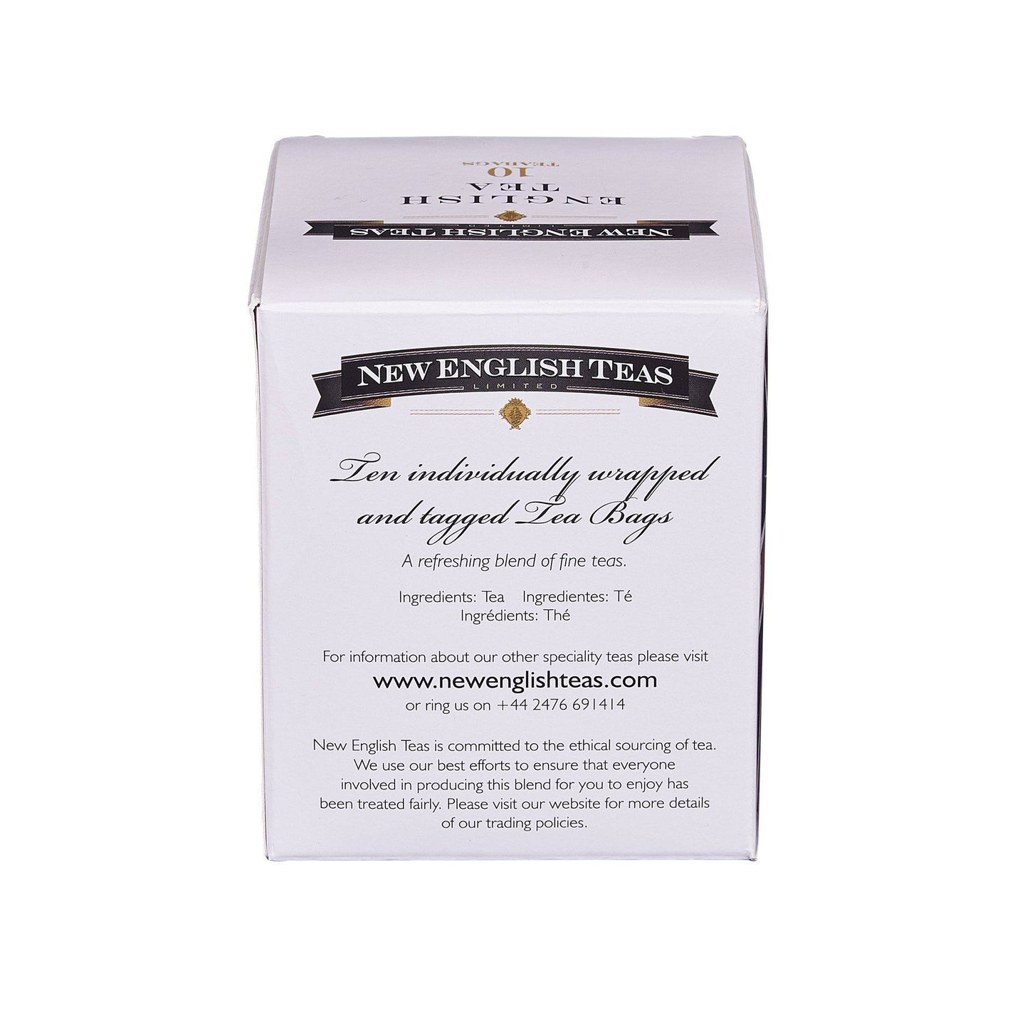 Union Jack English Breakfast Tea 10 Teabag Carton Black Tea New English Teas 