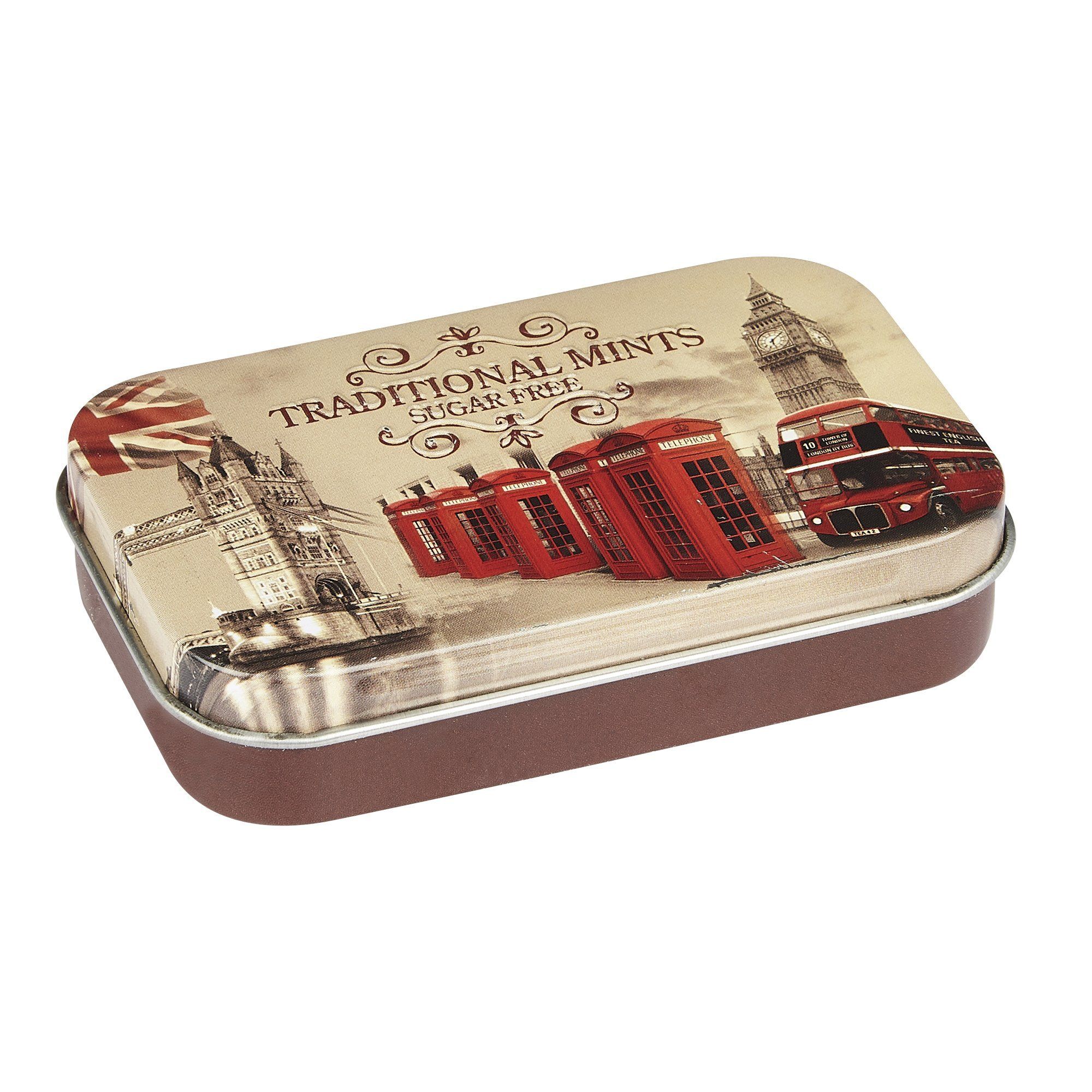 Vintage England Sugar Free Mints Pocket Tin, Travel Gifts